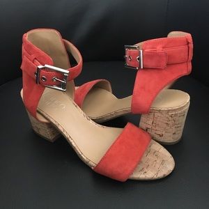 Franco Sarto Melody Sandal Suede Womens Size 6.5
